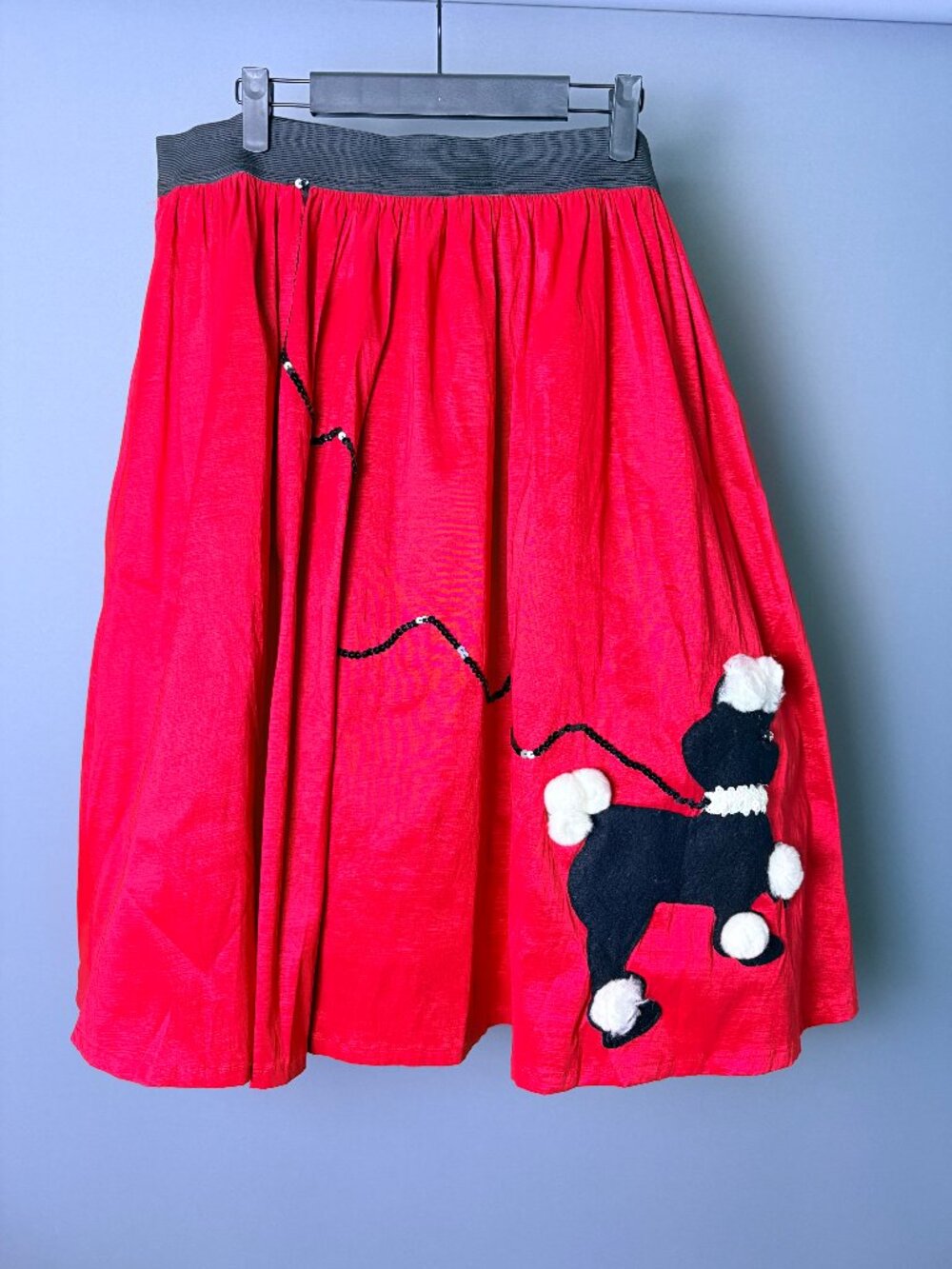 Torrid Retro 50s Poodle Skirt Red Black Sequin Rockabilly Plus Size 1